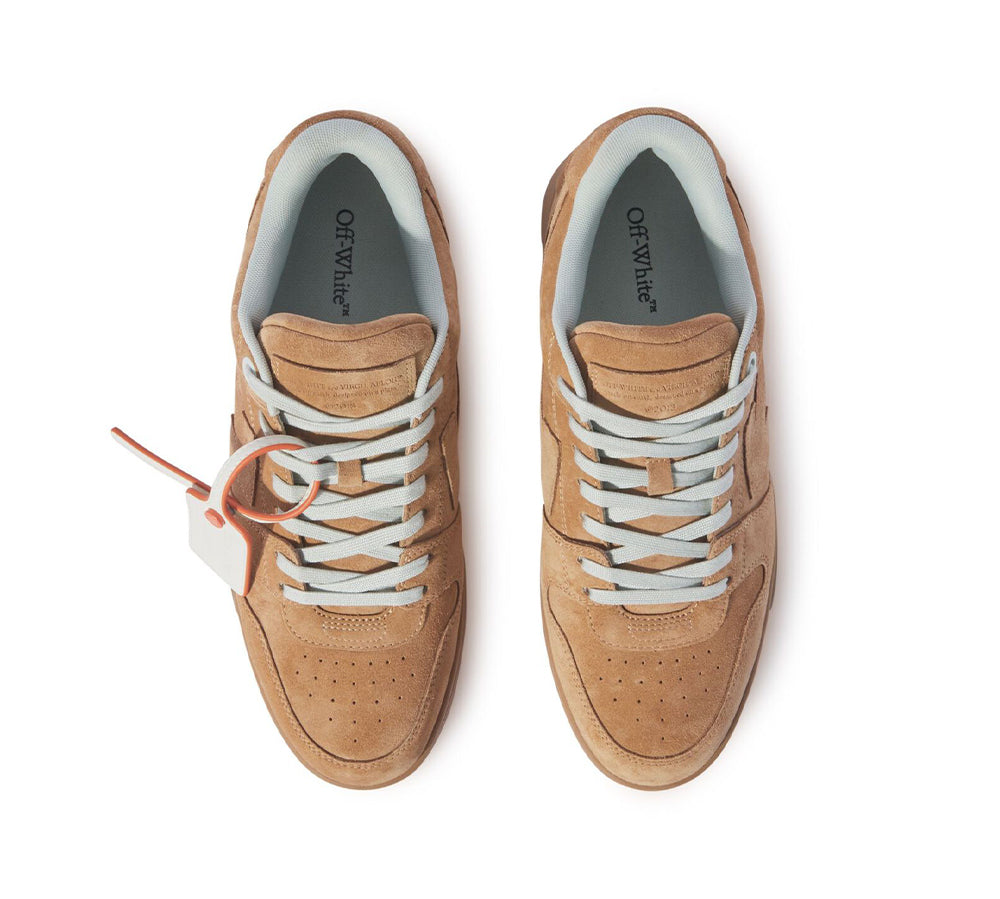 OFF-WHITE Out Of Office Low Tops - Full Suede Brown