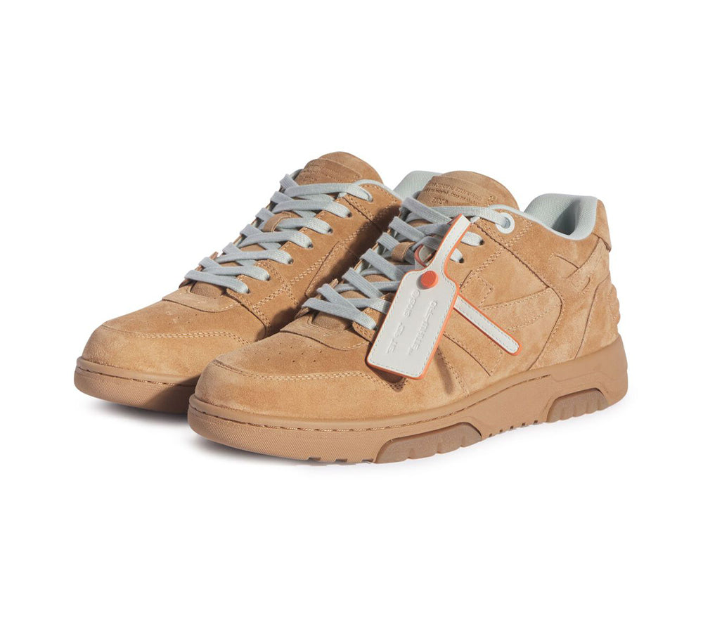 OFF-WHITE Out Of Office Low Tops - Full Suede Brown