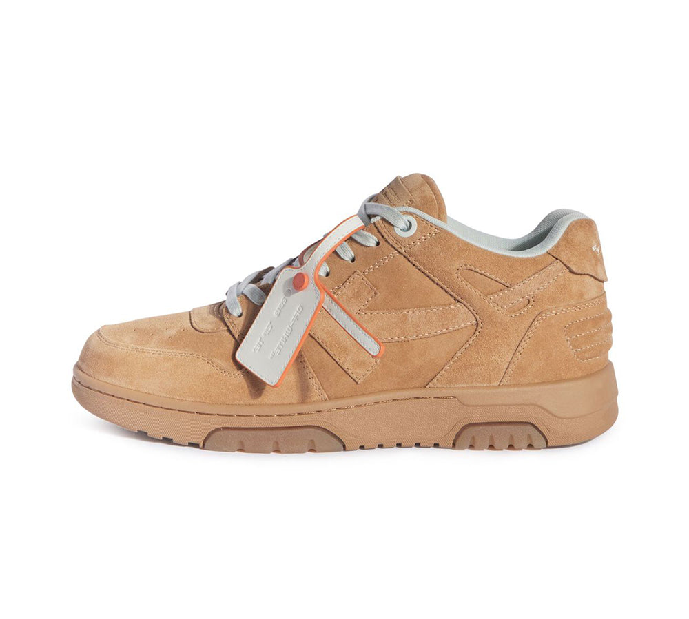 OFF-WHITE Out Of Office Low Tops - Full Suede Brown