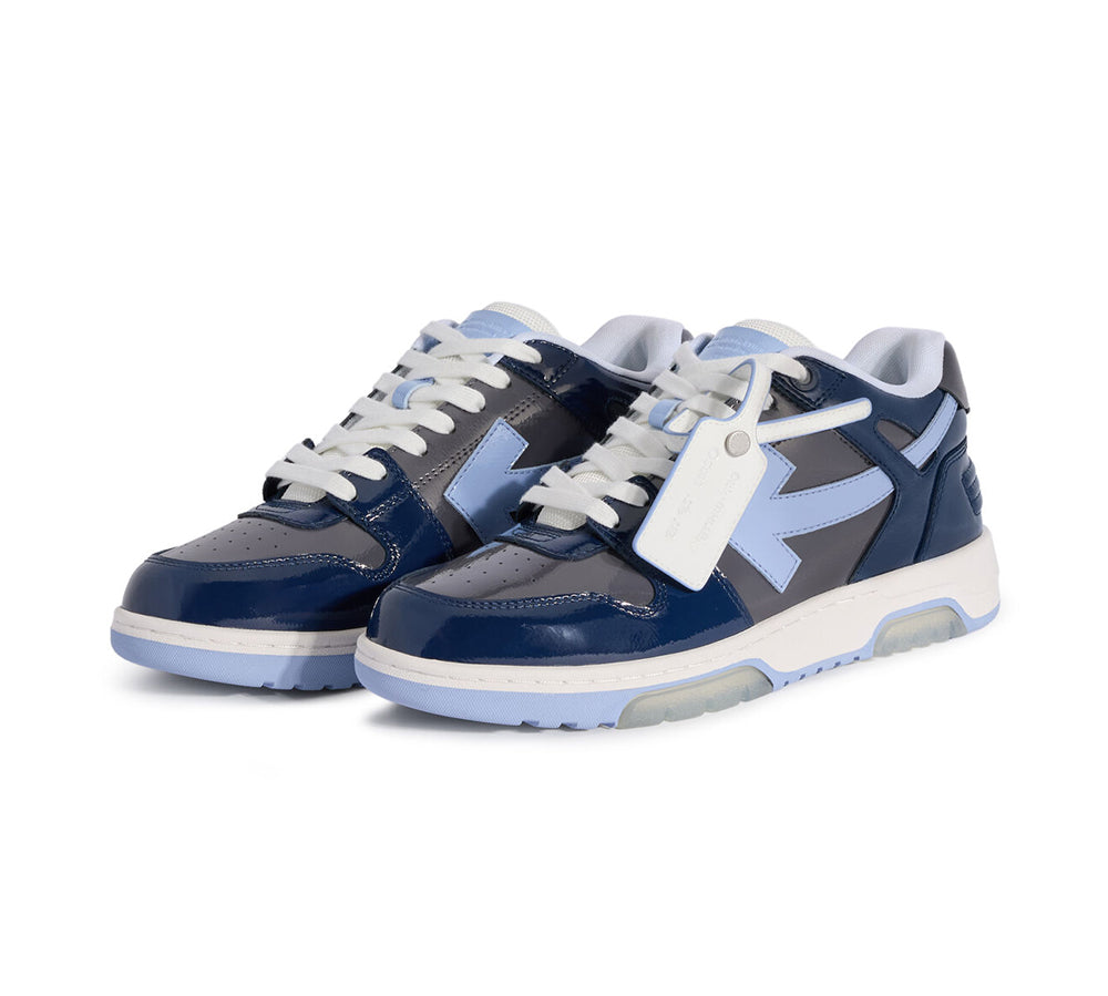 OFF-WHITE Out Of Office Low Tops - Grey Melange - Light Blue