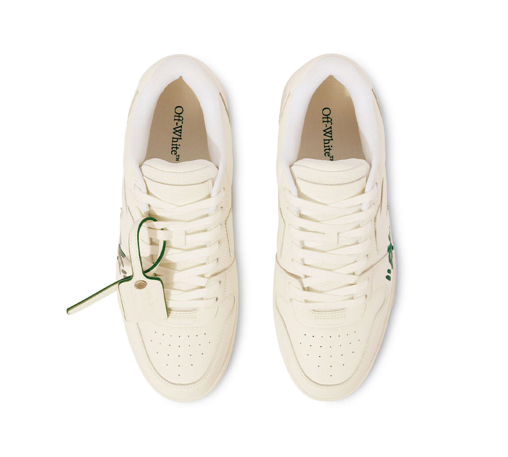 OFF-WHITE Out Of Office For Walking Low Tops - White Green