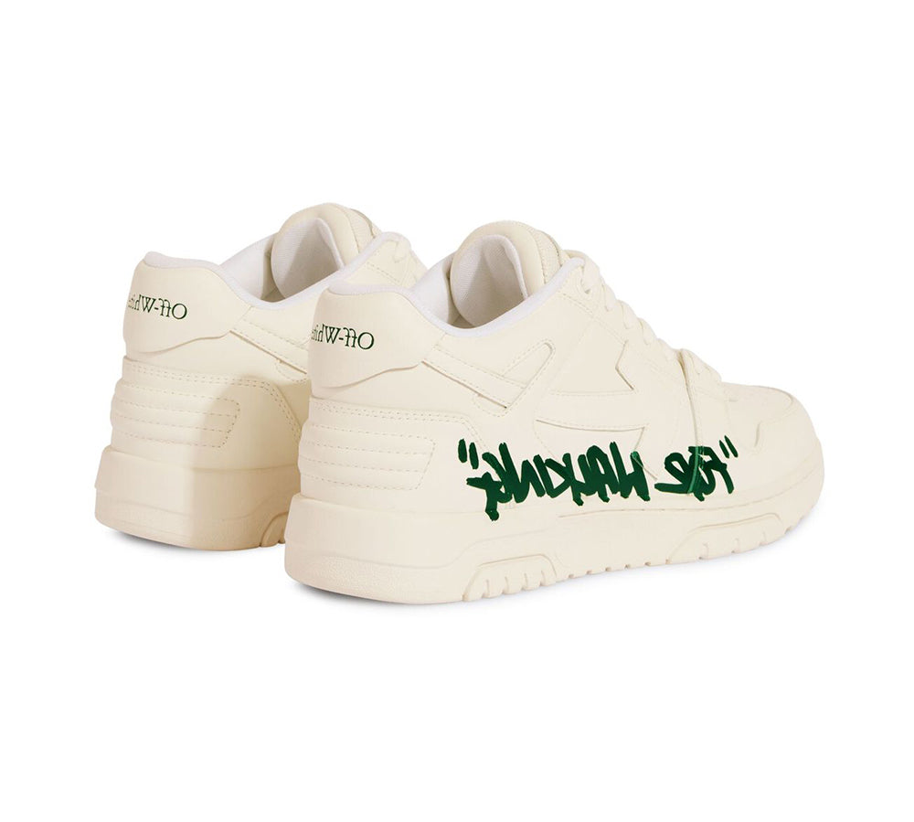 OFF-WHITE Out Of Office For Walking Low Tops - White Green