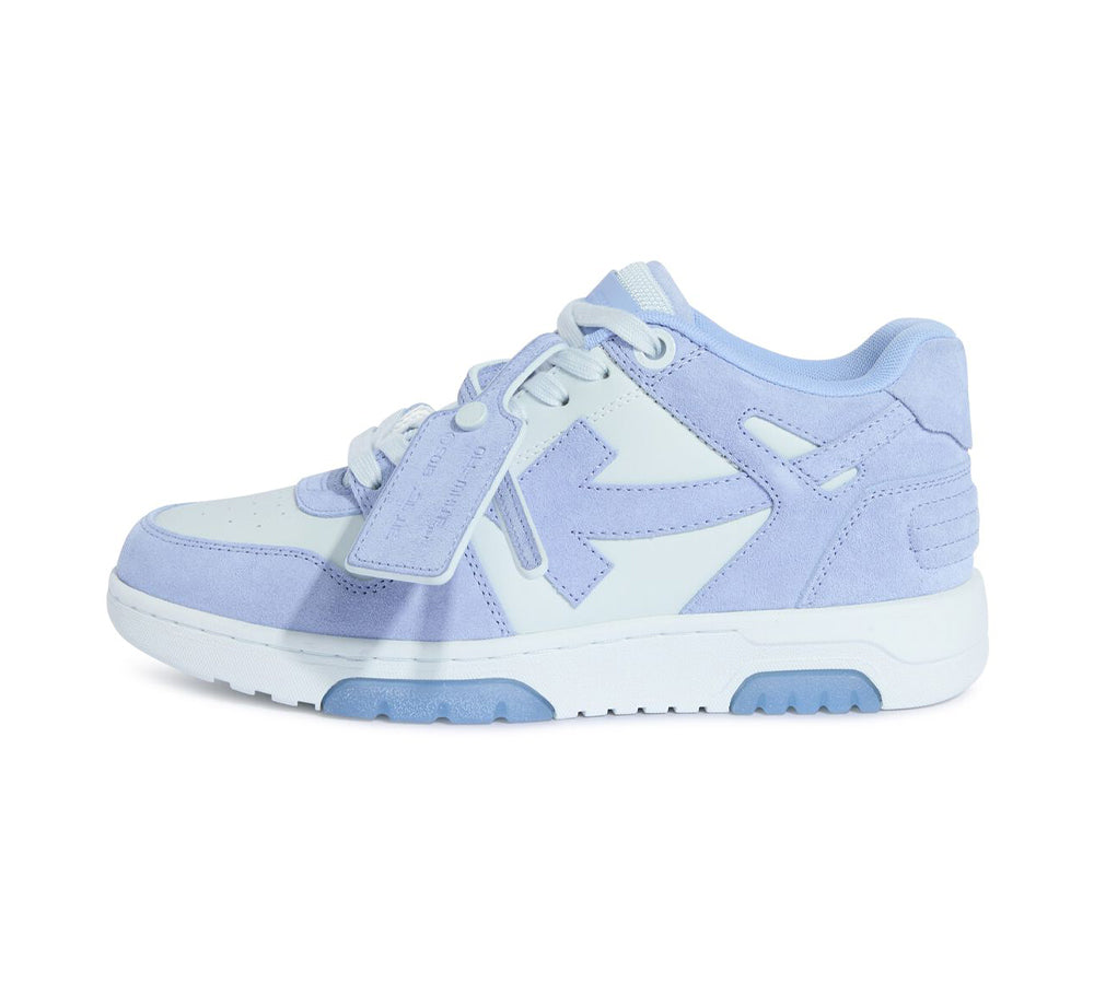 OFF-WHITE Out Of Office OOO Low Tops - Dusty Blue Ice Out Suede