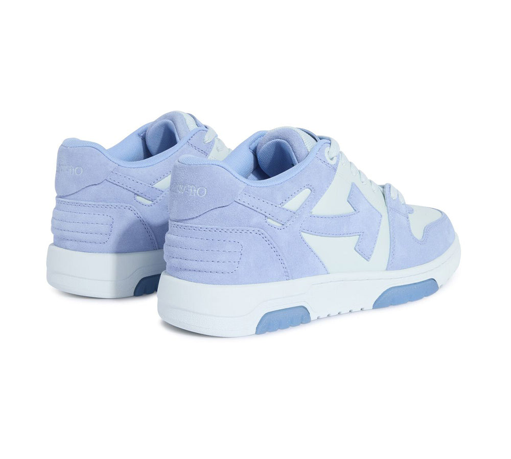 OFF-WHITE Out Of Office OOO Low Tops - Dusty Blue Ice Out Suede