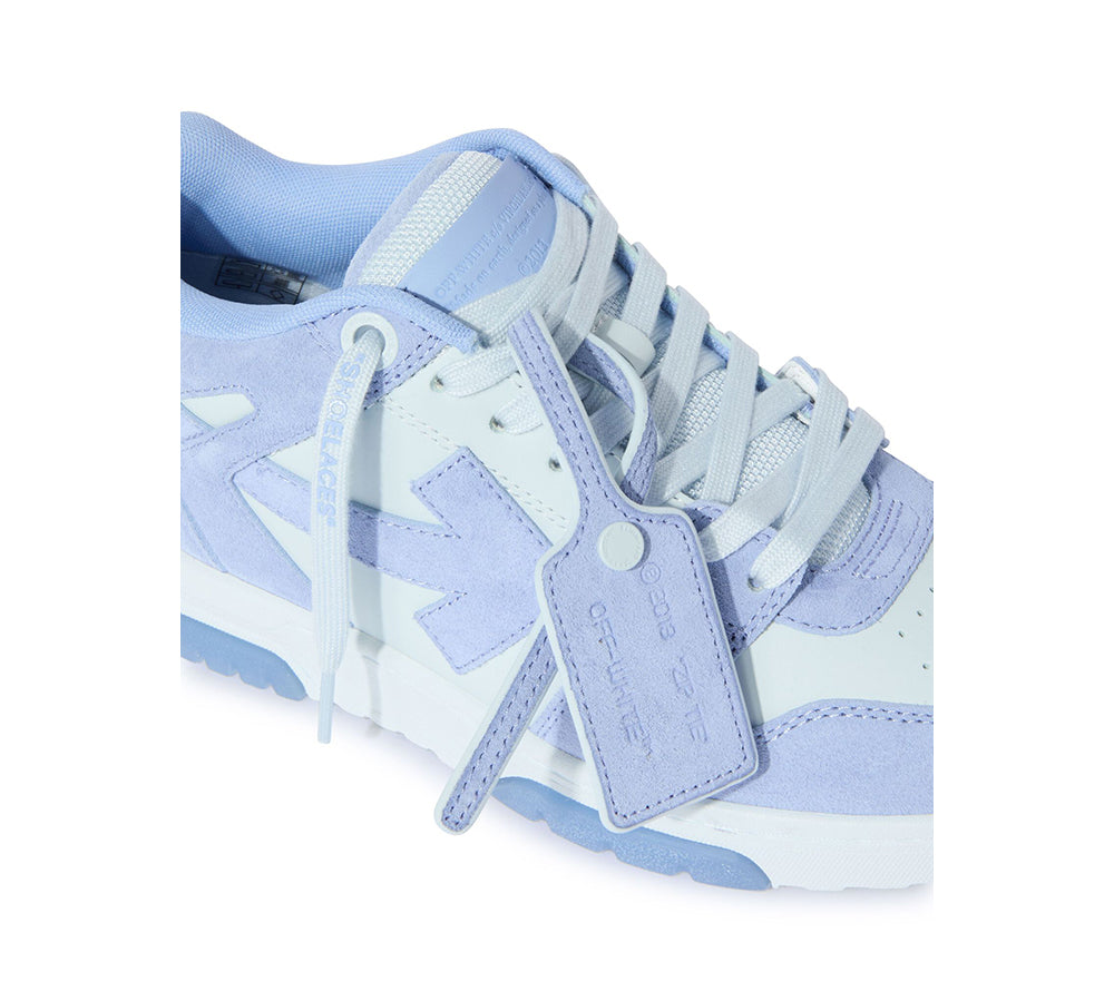 OFF-WHITE Out Of Office OOO Low Tops - Dusty Blue Ice Out Suede