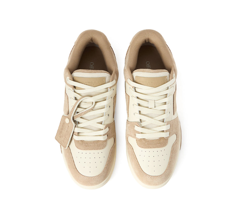 OFF-WHITE Out Of Office Low Tops - Beige Brown