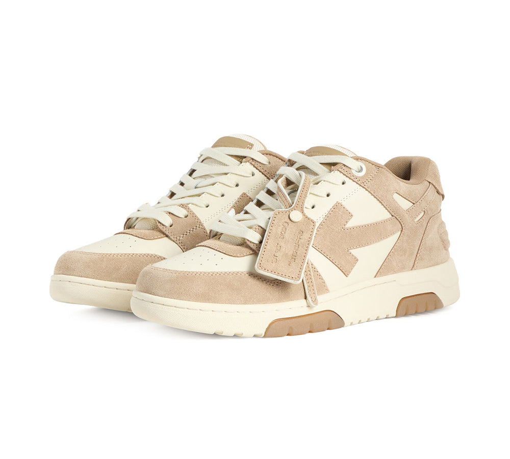 OFF-WHITE Out Of Office Low Tops - Beige Brown