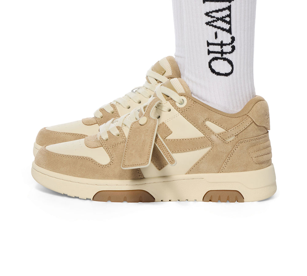 OFF-WHITE Out Of Office Low Tops - Beige Brown