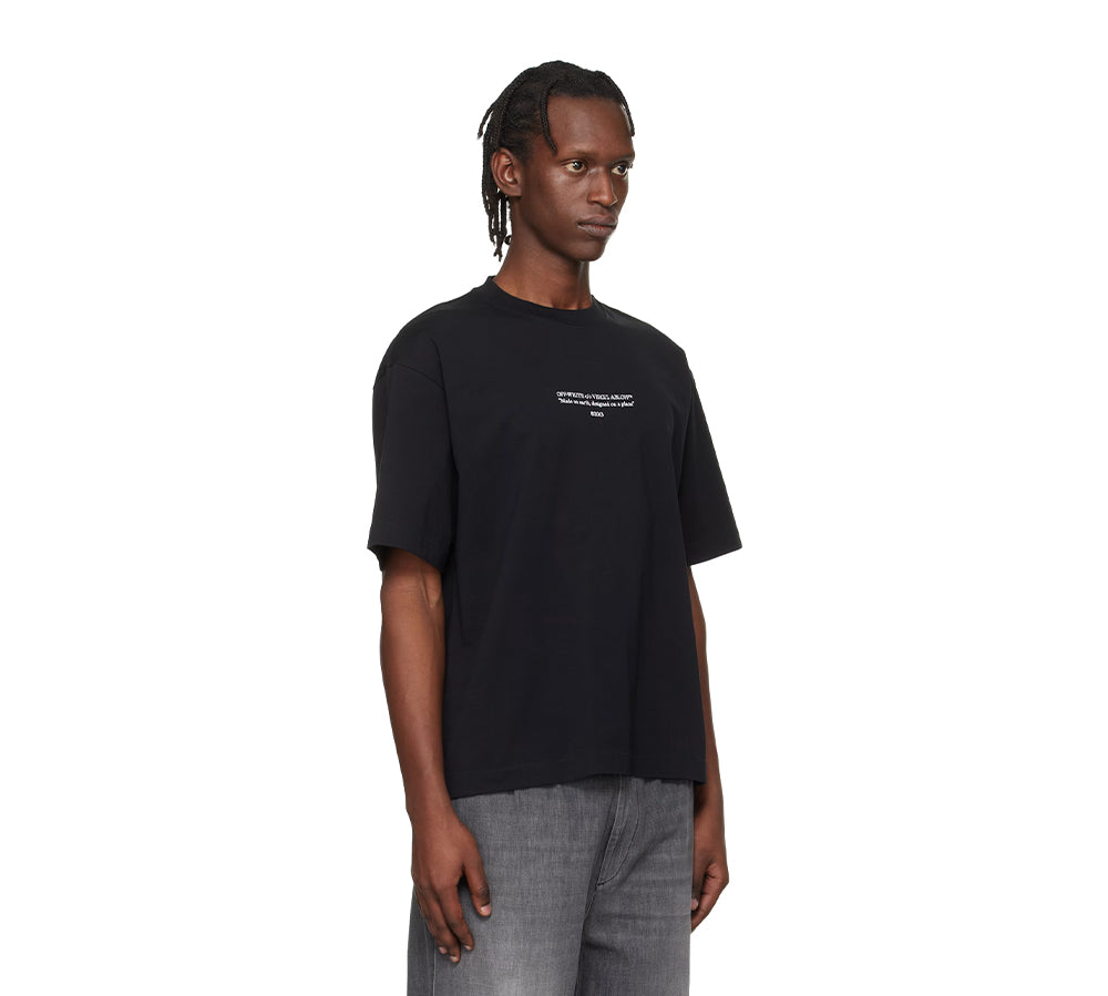Off-White 'Made On Earth, Designed On A Plane' T-shirt - Black