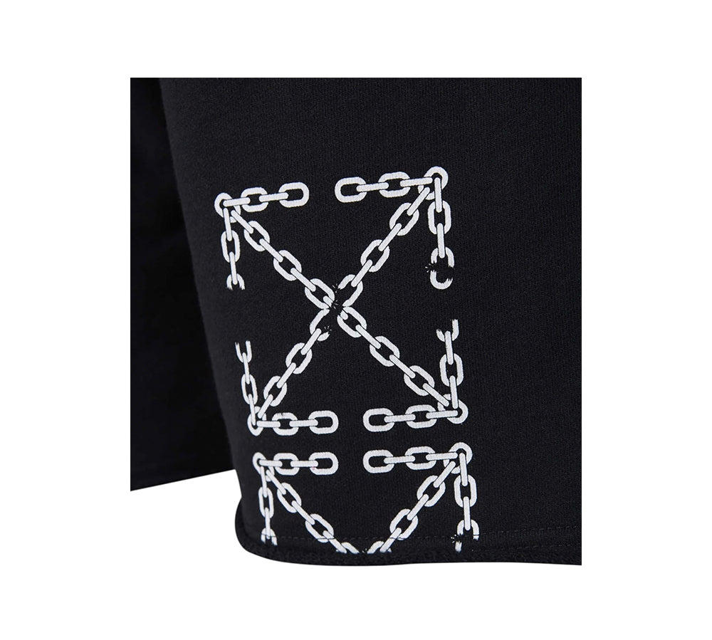 Off-White Arrows Chain Bermuda Shorts - Black