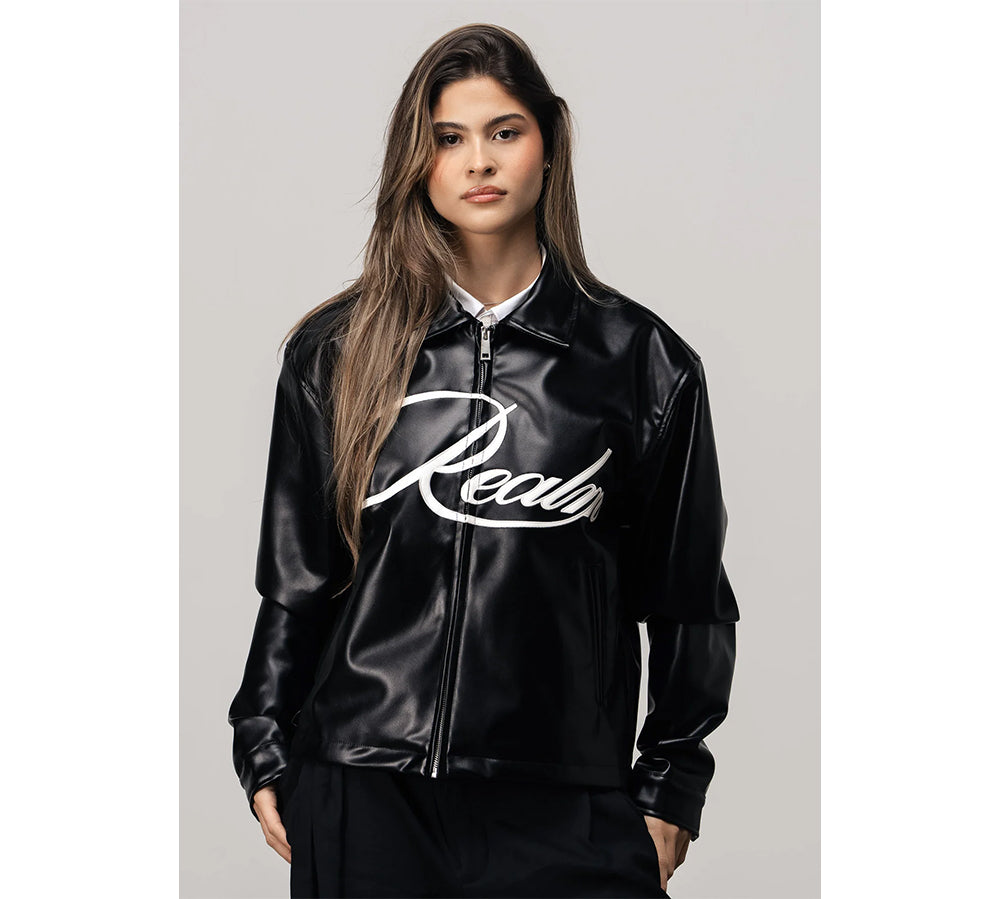 Realm Opo Leather Jacket - Black (Edição Limitada)