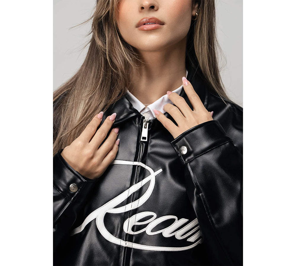 Realm Opo Leather Jacket - Black (Edição Limitada)