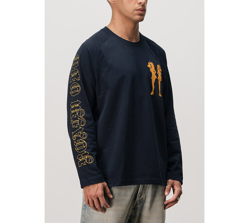 Realm “WAITRESSES” Long Sleeve - Navy