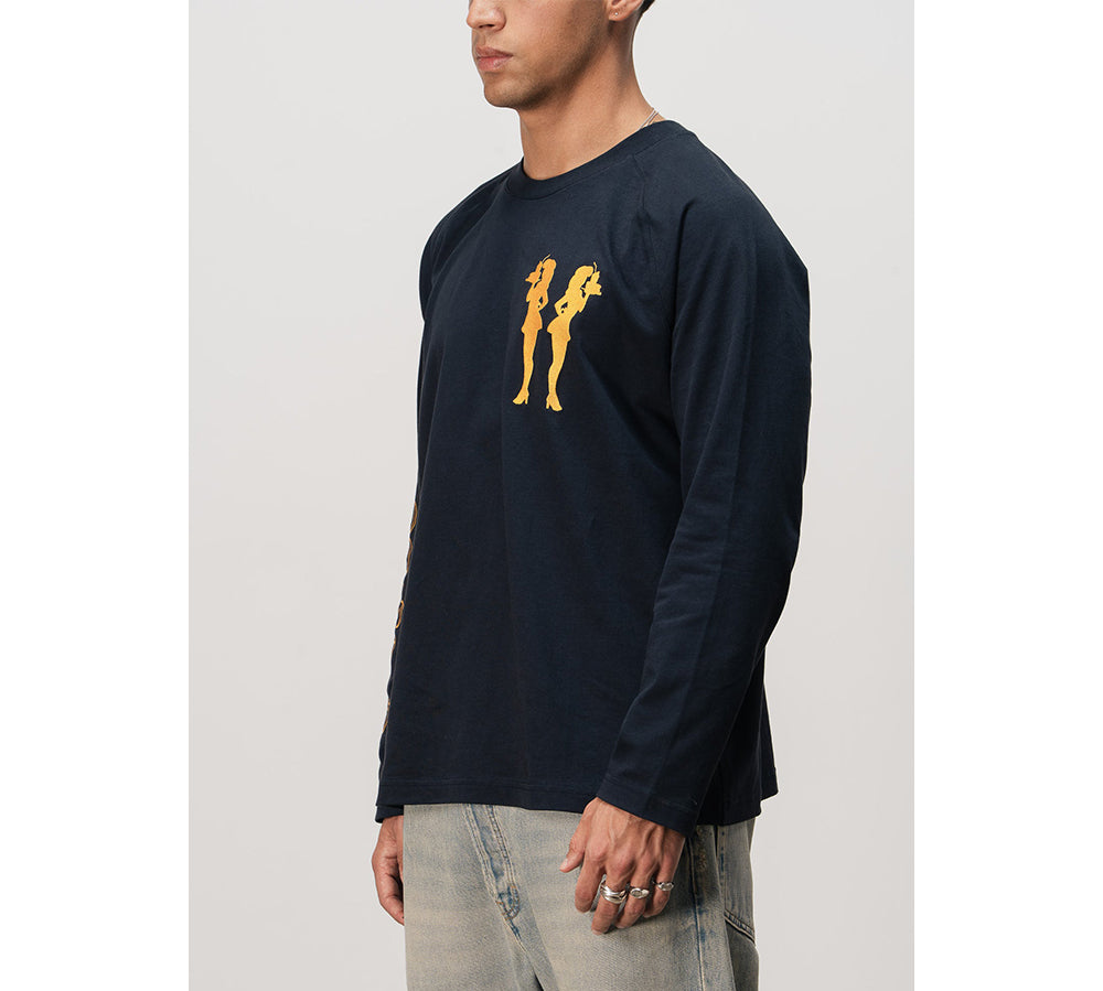 Realm “WAITRESSES” Long Sleeve - Navy