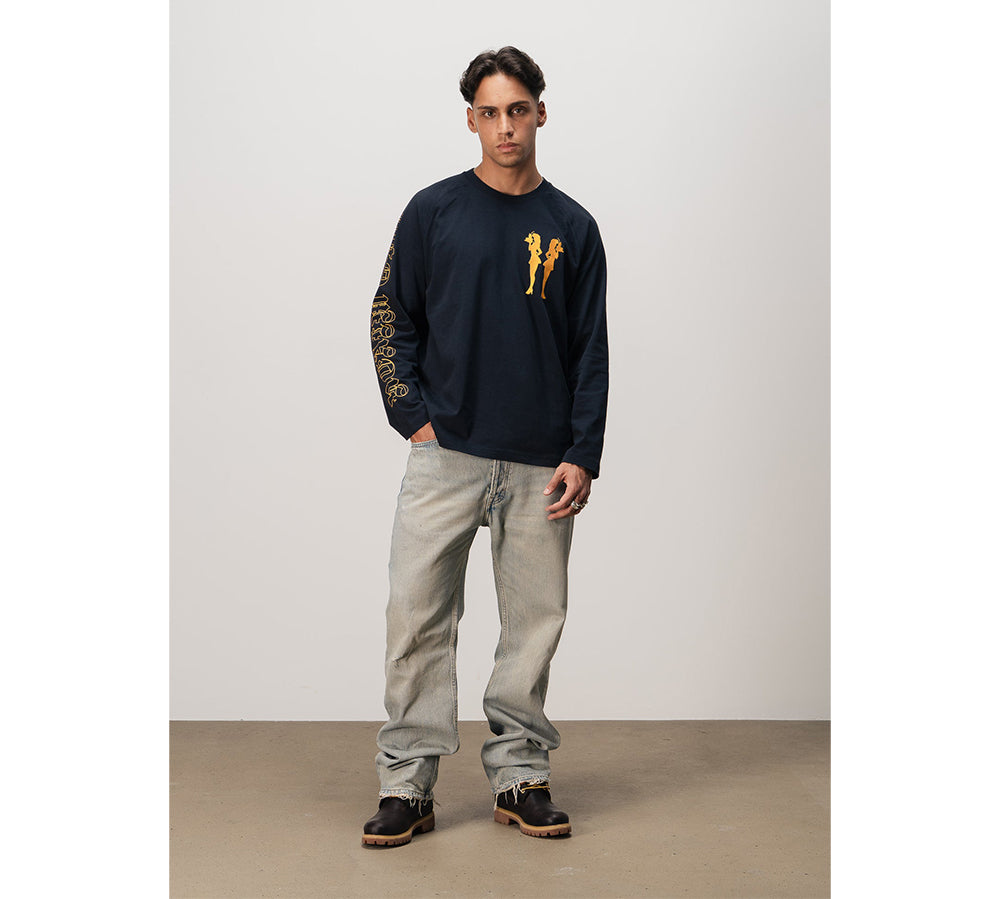 Realm “WAITRESSES” Long Sleeve - Navy