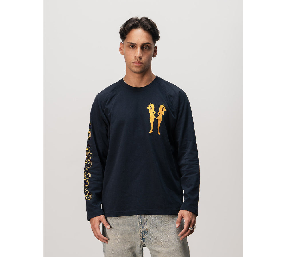 Realm “WAITRESSES” Long Sleeve - Navy