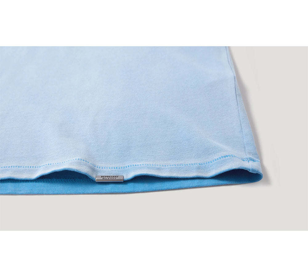 Represent X Belstaff Born To Bike T-Shirt - Washed Blue