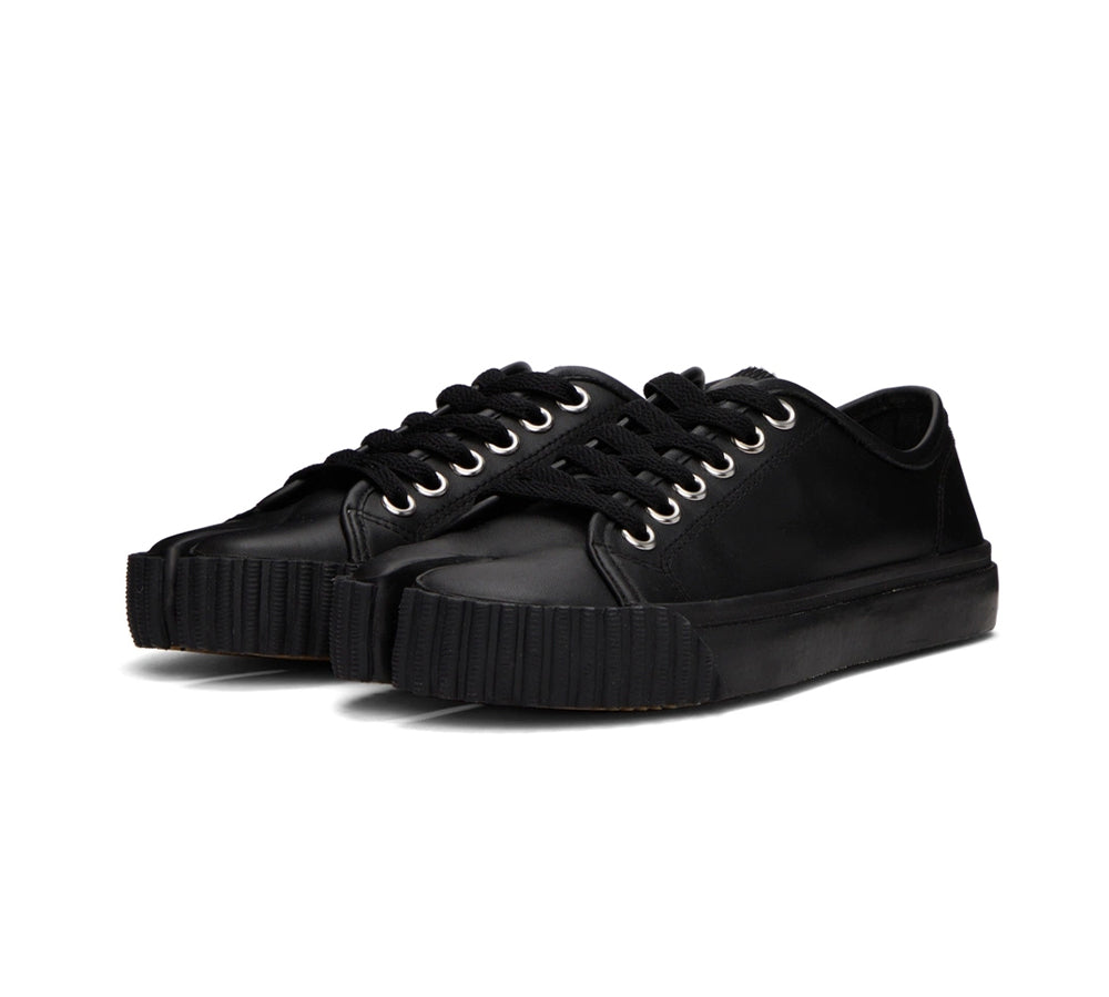 Maison Margiela Tabi Low-Top Leather Sneakers - Black