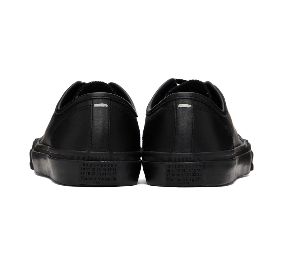 Maison Margiela Tabi Low-Top Leather Sneakers - Black