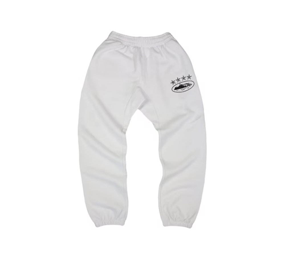 Corteiz 4Starz Alcatraz Sweatpants - White