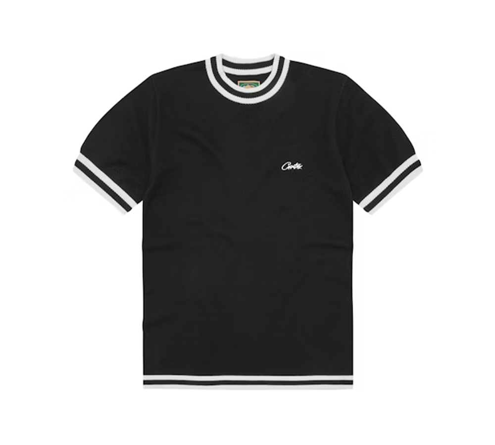 Corteiz Deala Knit T-shirt - Black