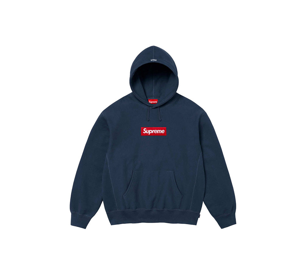 Supreme Box Logo Hooded  Sweatshirt (FW24) - Navy