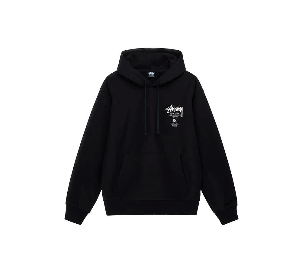 Stussy World Tour Hoodie - Black