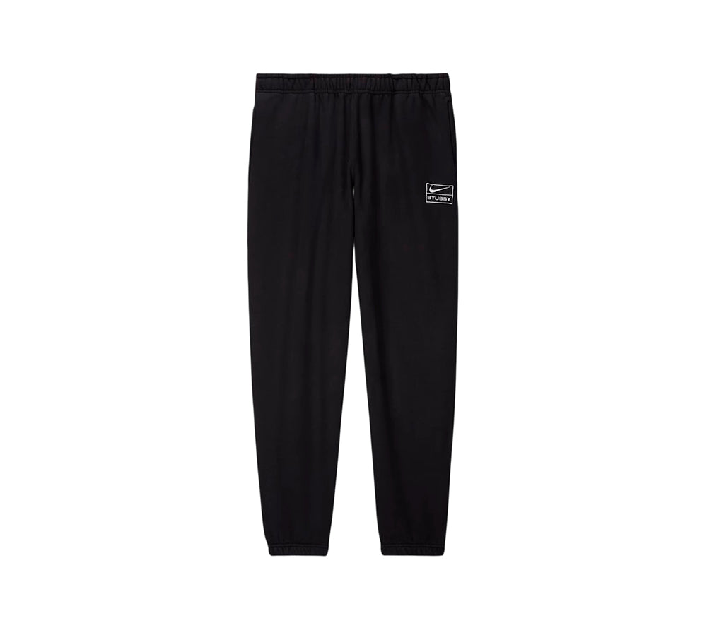 Stussy x Nike Stone Washed Fleece Set - Black (Hoodie + Sweatpants)