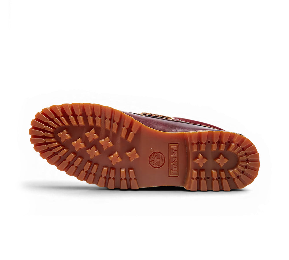 Timberland® 3-Eye Lug Handsewn Boat Shoe - Burgundy