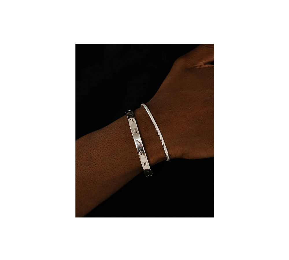 TwoJeys ★★™ Hope Bracelet - Handcrafted piece w/ 12 microns Silver bath