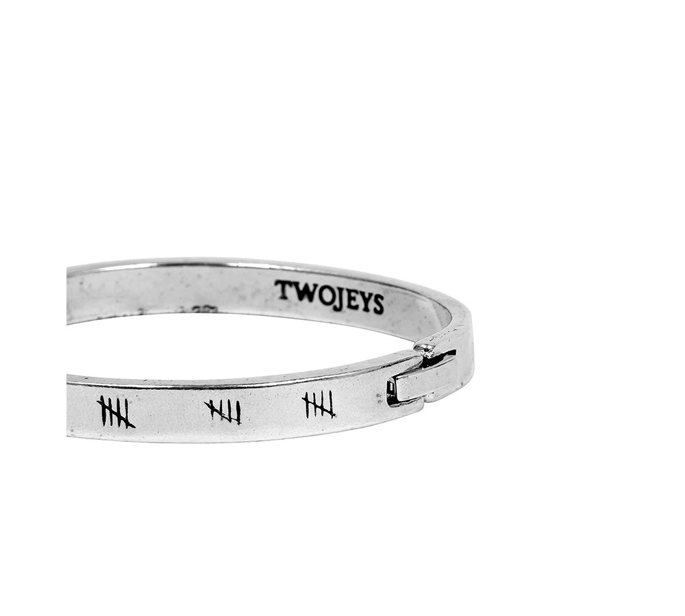 TwoJeys ★★™ Hope Bracelet - Handcrafted piece w/ 12 microns Silver bath