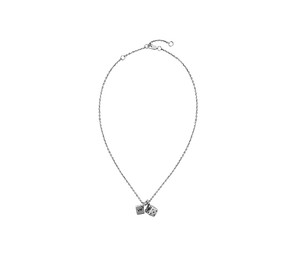 TwoJeys ★★™ Dice Necklace - 925 Sliver Chain