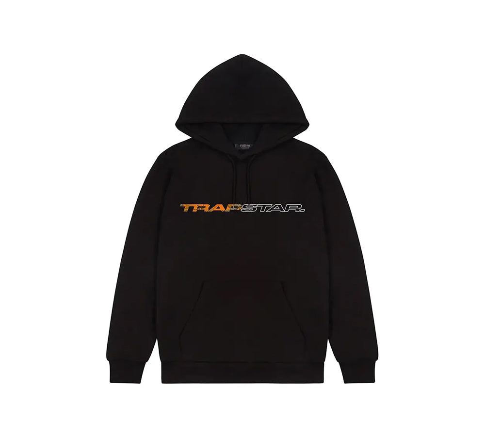 Trapstar Full Speed Camo Hoodie - Black