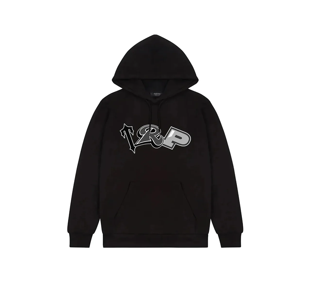 Trapstar TRP Hoodie - Black/Blackout Edition