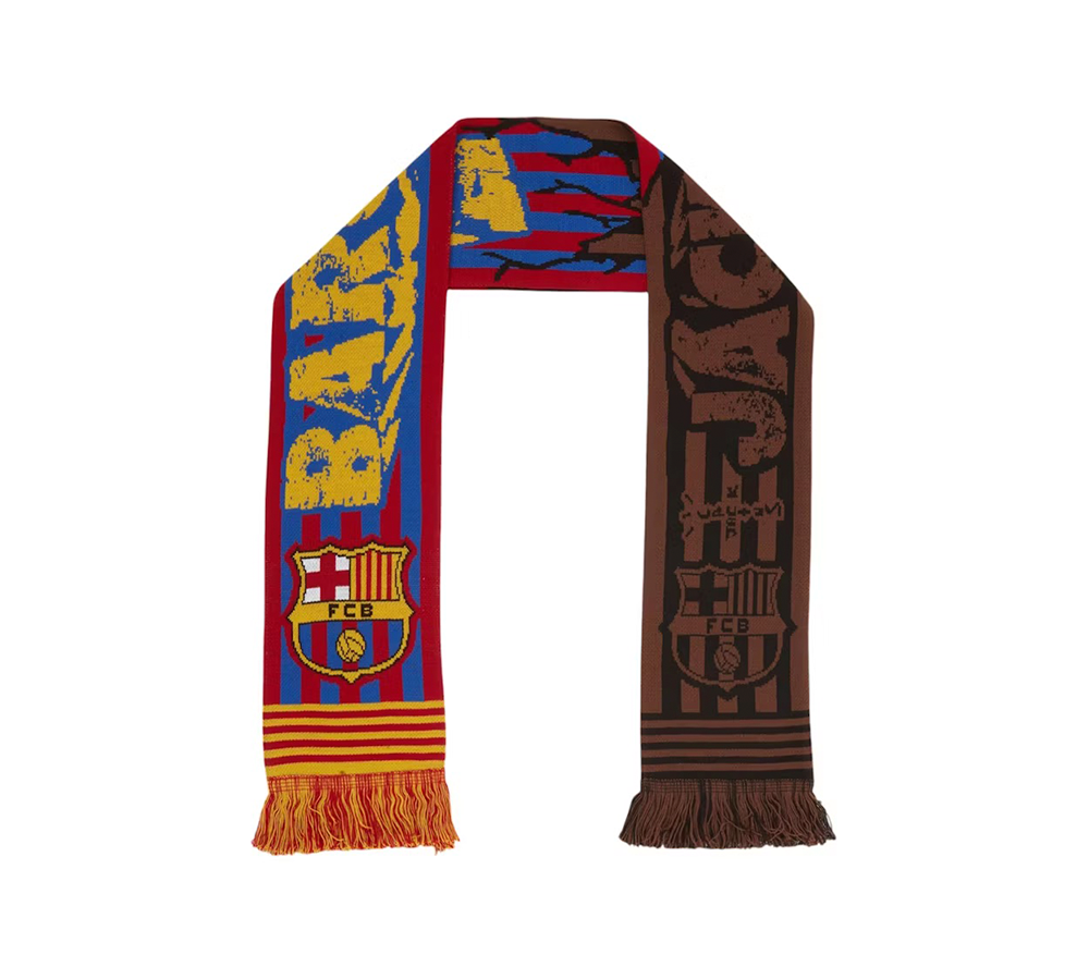Travis Scott x FC Barcelona Jack Football Club Scarf - Multicolor