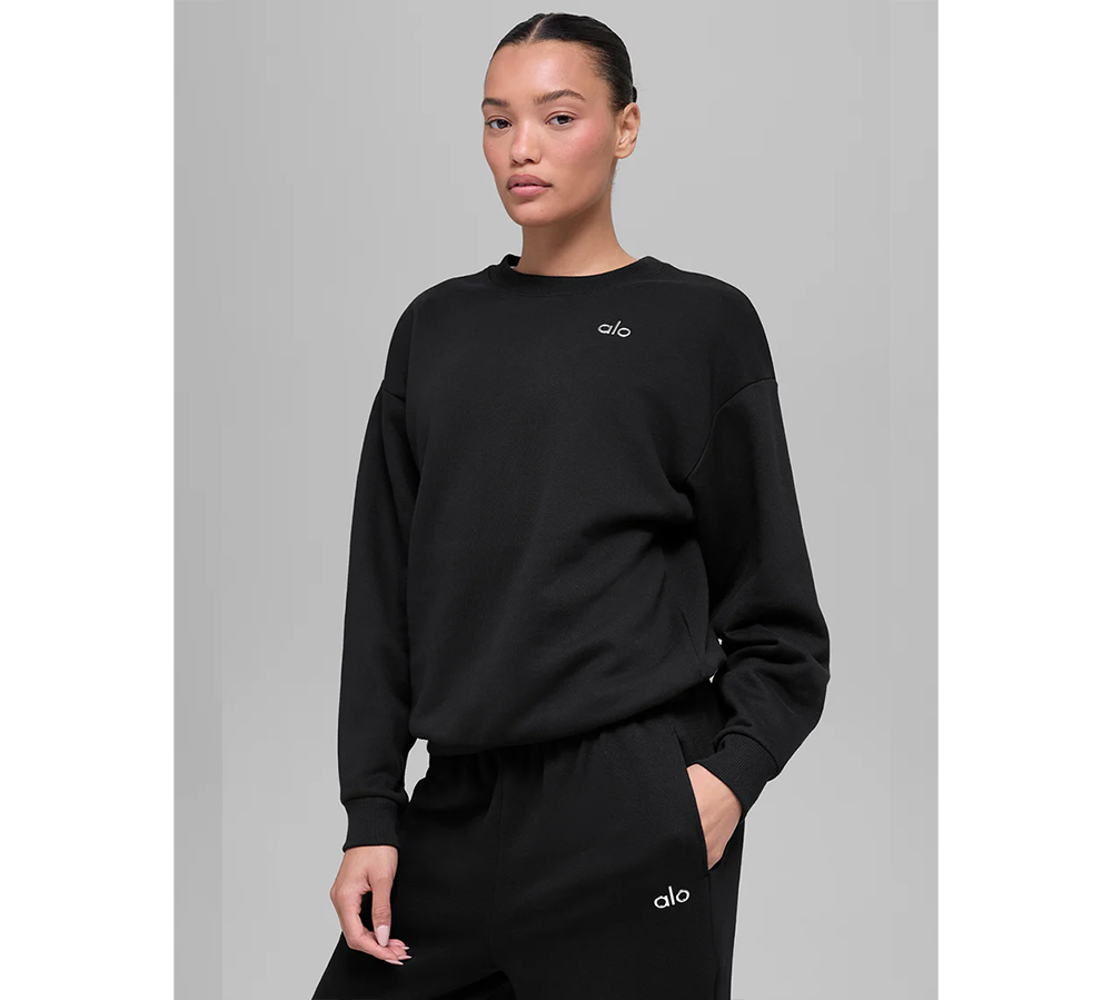 Alo Yoga Accolade Crewneck Pullover - Black