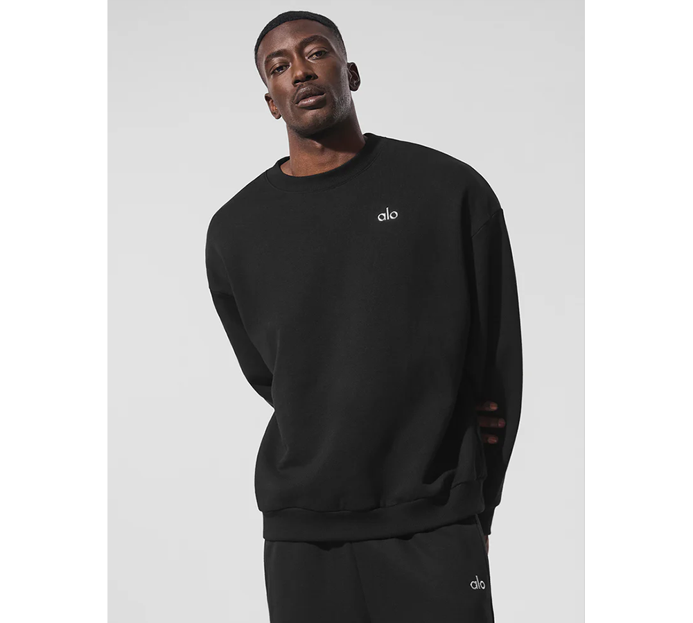 Alo Yoga Accolade Crewneck Pullover - Black