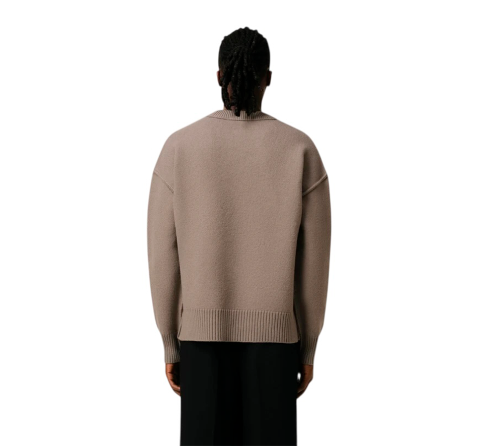 Ami de Coeur En Laine - Pull Taupe