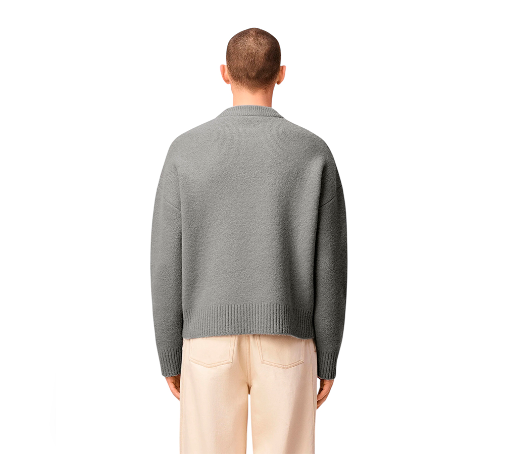 Ami De Coeur Crewneck Sweater - Grey Alpaca