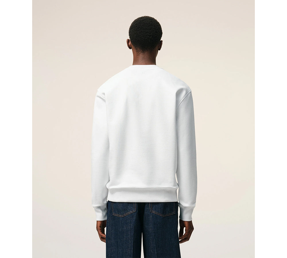 Ami De Coeur Cotton Knitted Sweatshirt -  White