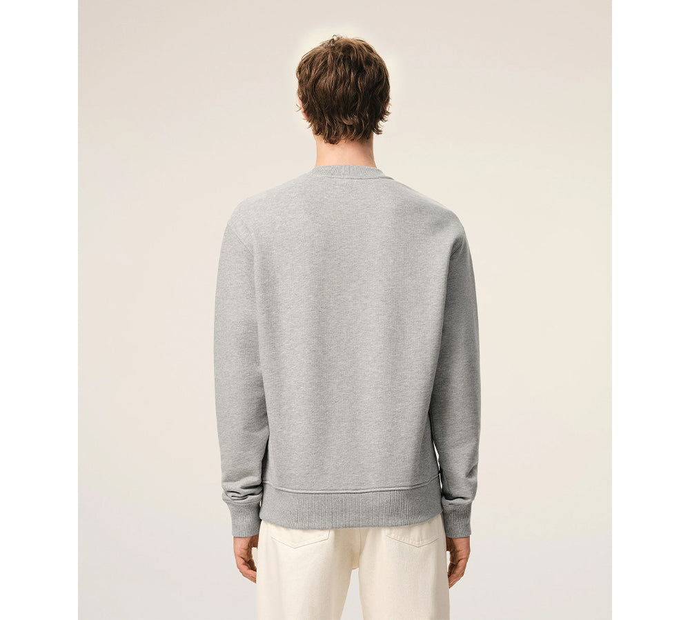 Ami De Coeur Cotton Knitted Sweatshirt - Grey