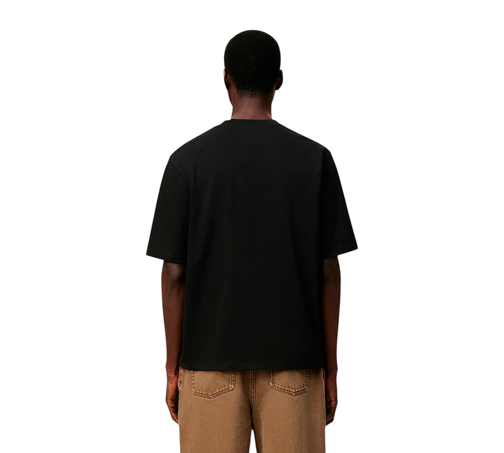 AMI Cotton Ami De Coeur T-shirt - Black