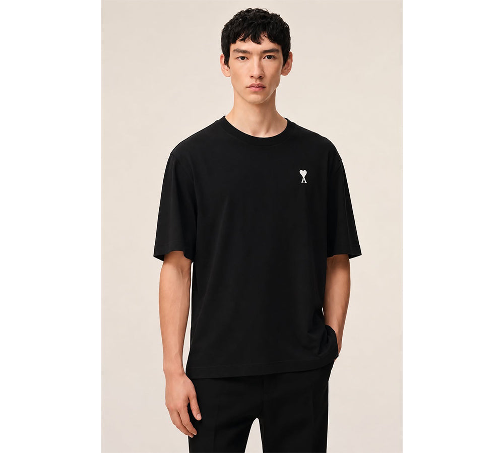 Ami Paris Organic Cotton T-shirt - Black