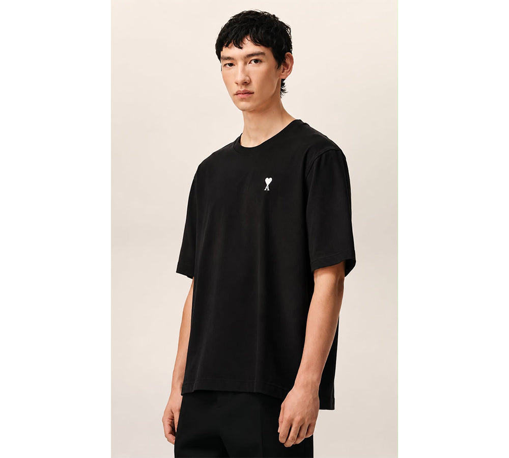 Ami Paris Organic Cotton T-shirt - Black