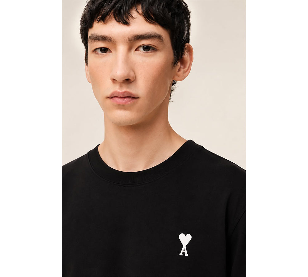 Ami Paris Organic Cotton T-shirt - Black