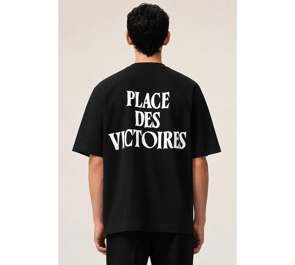 Ami Paris Organic Cotton T-shirt - Black