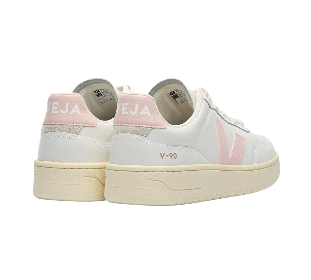 Veja V-90 Leather - White Petale