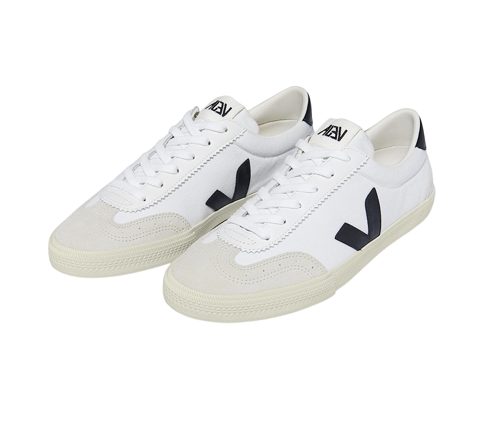 Veja Volley Canvas - White Black