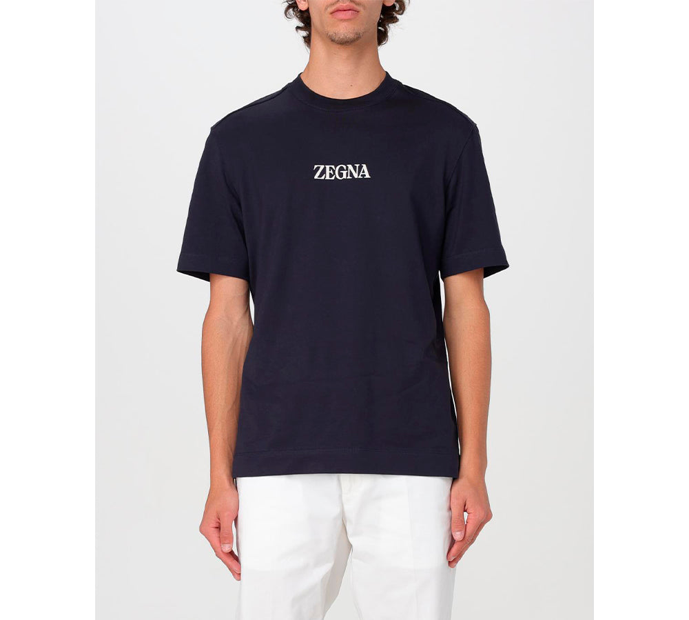ZEGNA #UseTheExisting™ Cotton T-shirt - Navy