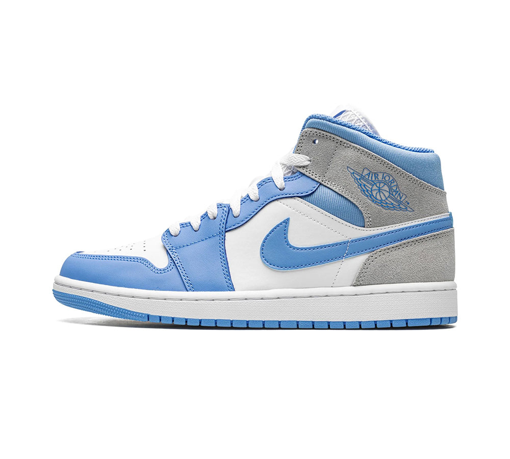 Jordan 1 Mid - University Blue Grey